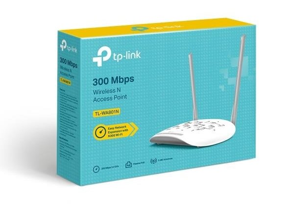 Access Point|TP-LINK|300 Mbps|1x10Base-T / 100Base-TX|Number of antennas 2|TL-WA801N 2 Access Point|TP-LINK|300 Mbps|1x10Base-T / 100Base-TX|Number of antennas 2|TL-WA801N 2