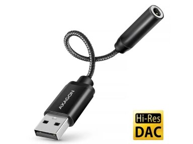 ADAPTER USB-C TO AUDIO 3.5MM/DAC 0.1M ADA-HA AXAGON