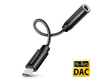 ADAPTER USB-C TO AUDIO 3.5MM/DAC 0.1M ADA-HC AXAGON
