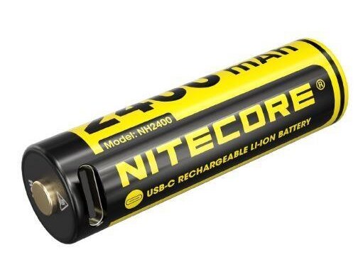 BATTERY RECH. LI-ION AA 1.5V/NH2400 2PCS NITECORE BATTERY RECH. LI-ION AA 1.5V/NH2400 2PCS NITECORE