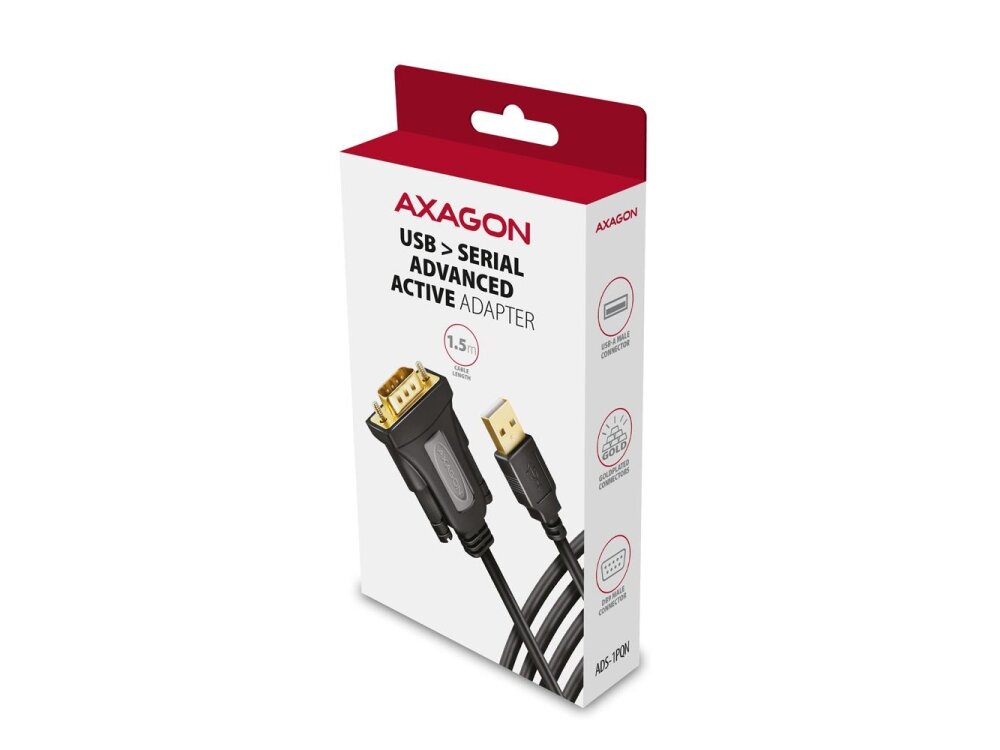 CABLE USB2.0 TO RS-232/1.5M ADS-1PQN AXAGON 1 CABLE USB2.0 TO RS-232/1.5M ADS-1PQN AXAGON 1