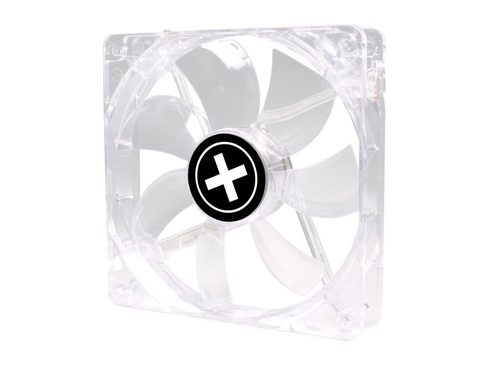 CASE FAN 120MM TRANSP 3PIN+4P/RED 12V XF046 XILENCE 2