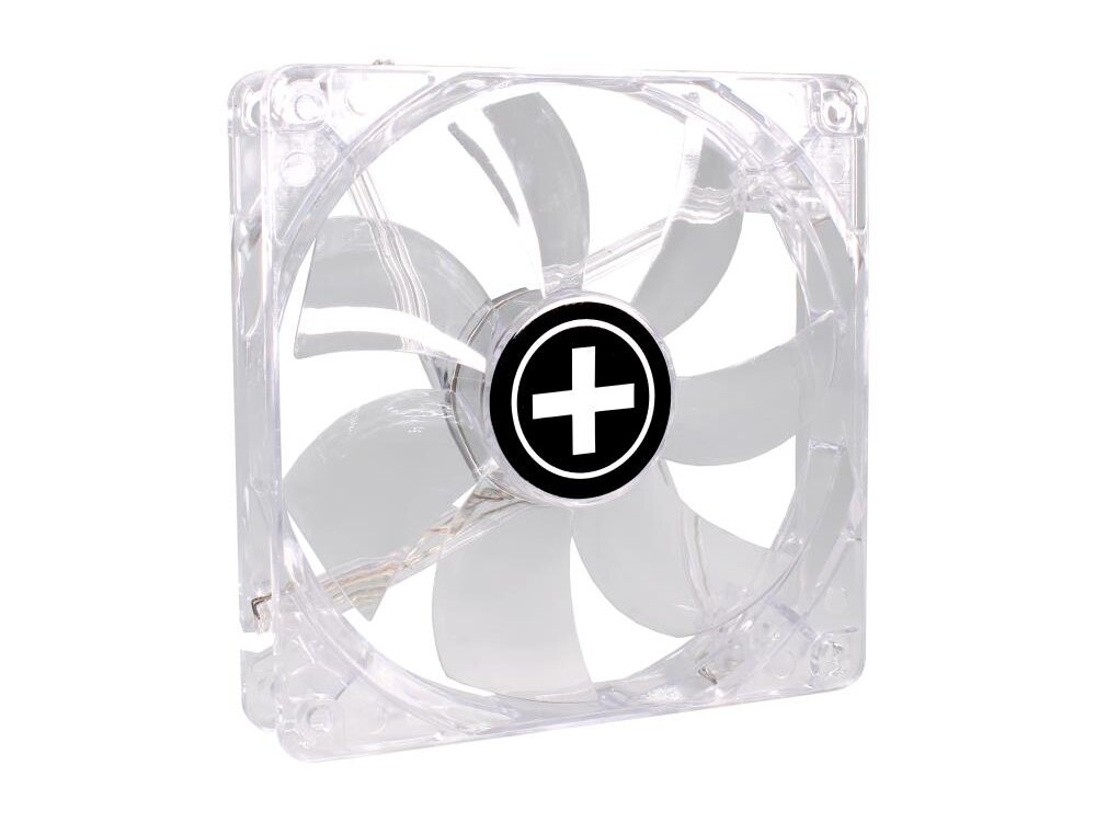 CASE FAN 120MM TRANSP 3PIN+4P/RED 12V XF046 XILENCE 3