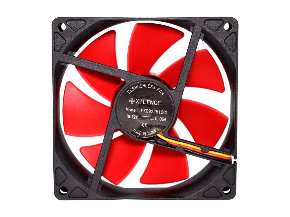 CASE FAN 92MM REDWING 3PIN+4P/12V XF038 XILENCE 3