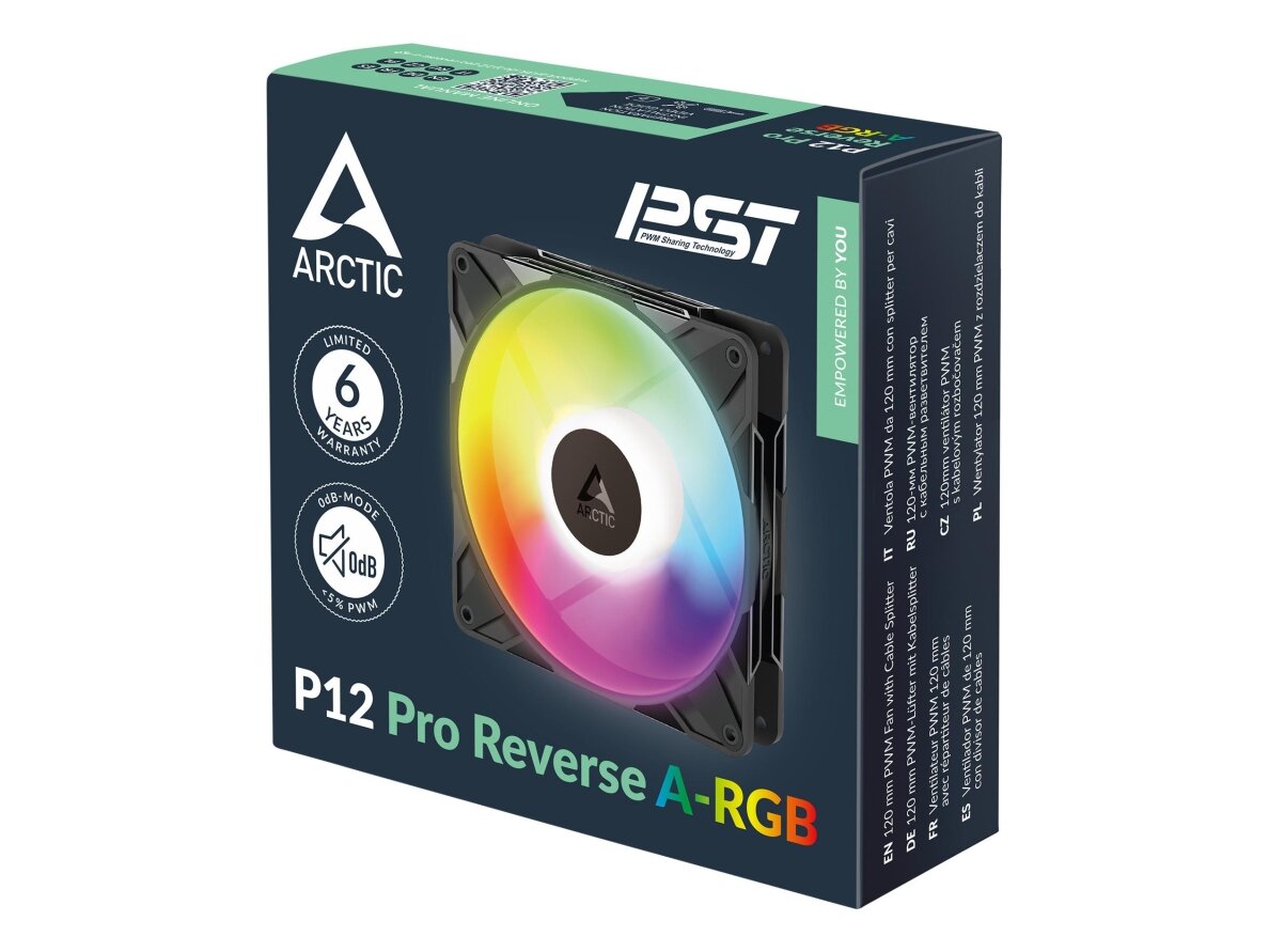 CASE FAN 120MM P12 PRO A-RGB/3-PACK ACFAN00333A ARCTIC 6 CASE FAN 120MM P12 PRO A-RGB/3-PACK ACFAN00333A ARCTIC 6