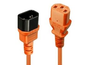 CABLE POWER IEC EXTENSION 2M/ORANGE 30475 LINDY CABLE POWER IEC EXTENSION 2M/ORANGE 30475 LINDY