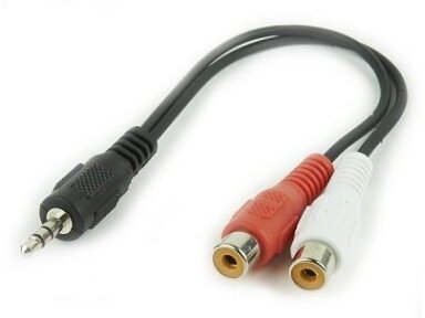 CABLE AUDIO 3.5MM TO 2RCA/SOCKET CCA-406 GEMBIRD