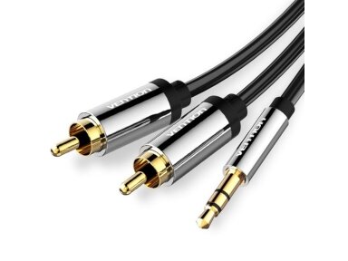 CABLE AUDIO 3.5MM TO 2XRCA/2M BCFBH LINDY