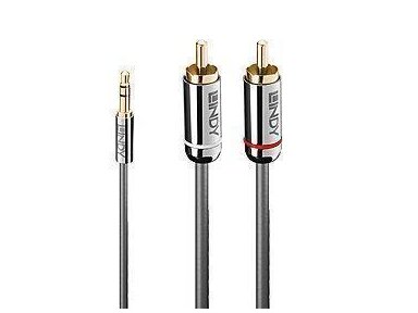 CABLE AUDIO 3.5MM TO PHONO/0.5M 35332 LINDY