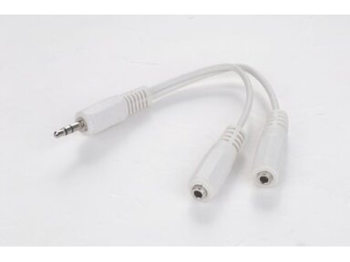 CABLE AUDIO SPLITTER 3.5MM/10CM WHITE CCA-415W GEMBIRD