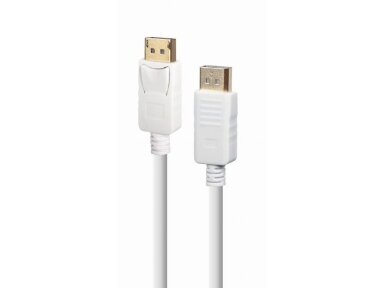 CABLE DISPLAY PORT 1.8M/WHITE CC-DP2-6-W GEMBIRD
