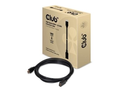 CABLE HDMI TO HDMI 3M/M/F CAC-1321 CLUB3D