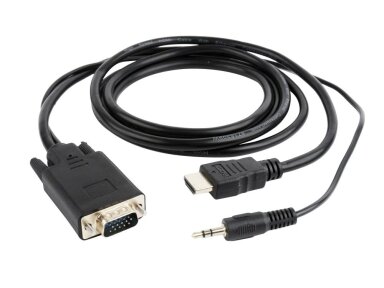 CABLE HDMI-VGA +3.5MM/3M A-HDMI-VGA-03-10 GEMBIRD