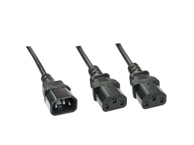 CABLE POWER C14 TO 2 X C13/1M 30363 LINDY