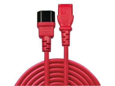 CABLE POWER IEC EXTENSION 2M/RED 30478 LINDY