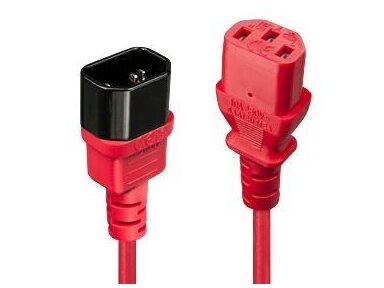 CABLE POWER IEC EXTENSION 2M/RED 30478 LINDY