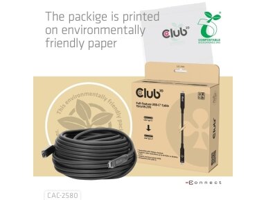 CABLE USB-C 15M/M/M CAC-2580 CLUB3D
