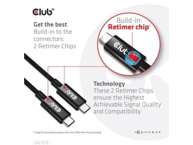 CABLE USB-C 3M/M/M CAC-1579 CLUB3D