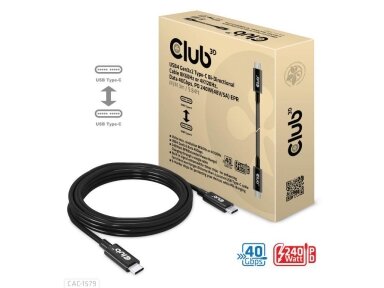 CABLE USB-C 3M/M/M CAC-1579 CLUB3D