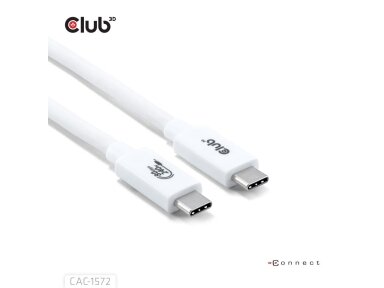 CABLE USB-C TO USB-C 1.2M/WHITE CAC-1572 CLUB3D