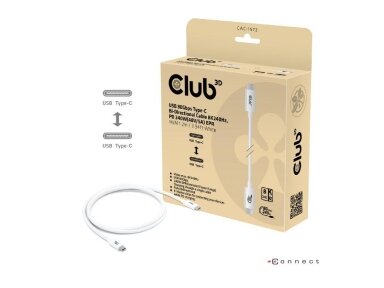 CABLE USB-C TO USB-C 1.2M/WHITE CAC-1572 CLUB3D