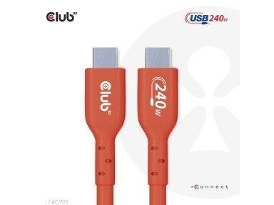 CABLE USB-C TO USB-C 4M/M/M CAC-1515 CLUB3D
