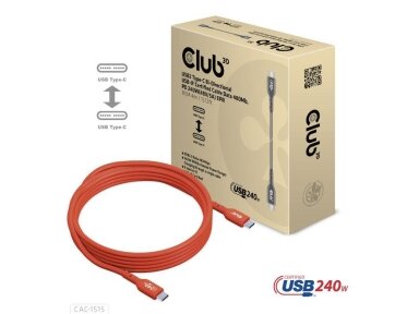 CABLE USB-C TO USB-C 4M/M/M CAC-1515 CLUB3D