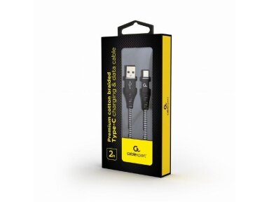 CABLE USB-C TO USB2 2M BLK/WHT/CC-USB2B-AMCM-2M-BW GEMBIRD
