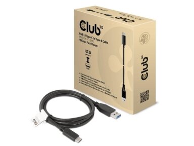 CABLE USB-C TO USB3.1 1M/M/M CAC-1523 CLUB3D