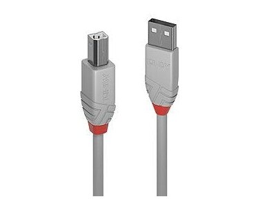 CABLE USB2 A-B 2M/ANTHRA GREY36683 LINDY