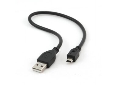 CABLE USB2 AM-MINI 30CM BLACK/CCP-USB2-AM5P-1 GEMBIRD