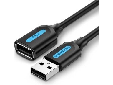 CABLE USB2.0 MALE TO FEMALE/1.5M BLACK CBIBG VENTION