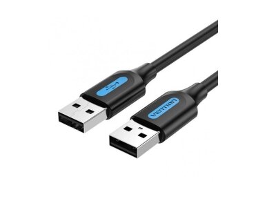 CABLE USB2.0 MALE TO MALE/1.5M BLACK COJBG VENTION