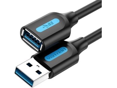 CABLE USB3.0 MALE TO FEMALE/2M BLACK CBHBH VENTION
