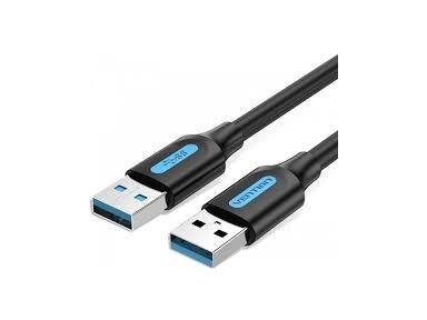 CABLE USB3.0 MALE TO MALE/0.5M BLACK CONBD VENTION