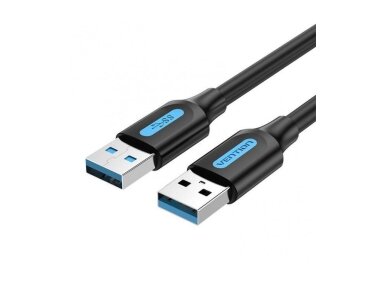 CABLE USB3.0 MALE TO MALE/3M BLACK CONBI VENTION