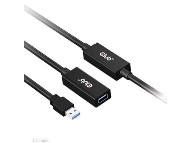 CABLE USB3.2 REPEATER 10M/M/F CAC-1405 CLUB3D