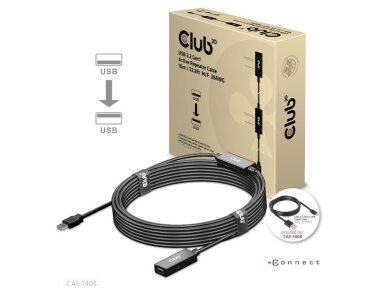 CABLE USB3.2 REPEATER 10M/M/F CAC-1405 CLUB3D
