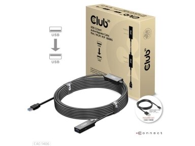 CABLE USB3.2 REPEATER 15M/M/F CAC-1406 CLUB3D