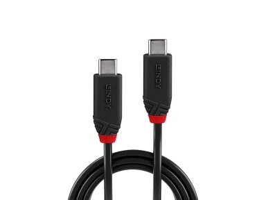 CABLE USB4 240W TYPE C 1M/BLACK LINE 37001 LINDY