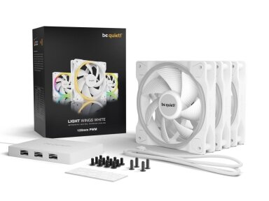 CASE FAN 120MM LIGHT WINGS PWM/WHITE PWMBL100 BE QUIET