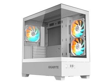Case|GIGABYTE|GB-C201PI|MidiTower|Case product features Rackmountable/Accessory/Transparent panel|Not included|MicroATX|MiniITX|Colour White|GB-C201PI