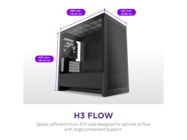 Case|NZXT|micro ATX/Mini-ITX|Black|Midi Tower|PC|CC-H31FB-01