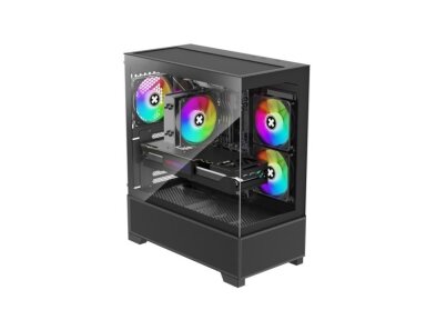 Case|XILENCE|XG172|MidiTower|Case product features Fan control panel/Transparent panel|Not included|Colour Black|XG172