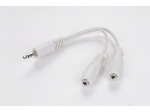 CABLE AUDIO SPLITTER 3.5MM/10CM WHITE CCA-415W GEMBIRD 1