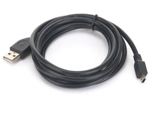 CABLE USB2 AM-MINI 1.8M BLACK/CCP-USB2-AM5P-6 GEMBIRD 1
