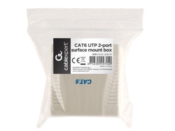 CABLE ACC MOUNT BOX CAT6 UTP/2P NCAC-2U6-01 GEMBIRD 2 CABLE ACC MOUNT BOX CAT6 UTP/2P NCAC-2U6-01 GEMBIRD 2