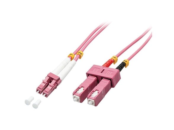CABLE FIBRE OPTIC LC/SC OM4/2M 46361 LINDY CABLE FIBRE OPTIC LC/SC OM4/2M 46361 LINDY