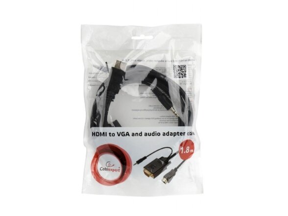 CABLE HDMI-VGA +3.5MM/1.8M A-HDMI-VGA-03-6 GEMBIRD 1