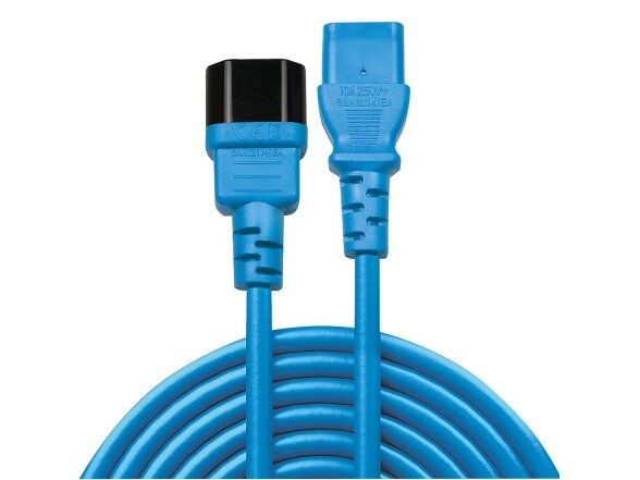 CABLE POWER IEC EXTENSION 2M/BLUE 30472 LINDY 1